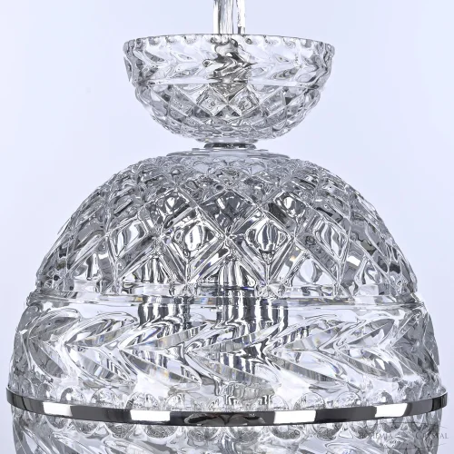 Светильник подвесной 5480/20 Ni Clear/M-1F Bohemia Ivele Crystal прозрачный 3 лампы, основание никель в стиле классический  фото 3