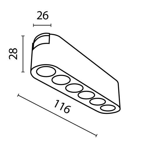 Трековый светильник LED Magnetic track system Radity TR082-1-6W4K-M-B Maytoni чёрный для шинопроводов серии Magnetic track system Radity чёрный фото 9