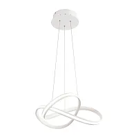 Светильник подвесной LED Tiara V2790-PL Moderli белый 1 лампа, основание белое в стиле хай-тек кольца