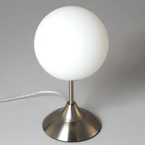 Настольная лампа Томми CL102814 Citilux белая 1 лампа, основание матовое хром металл в стиле современный  фото 3