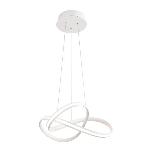 Светильник подвесной LED Tiara V2790-PL Moderli белый 1 лампа, основание белое в стиле хай-тек кольца