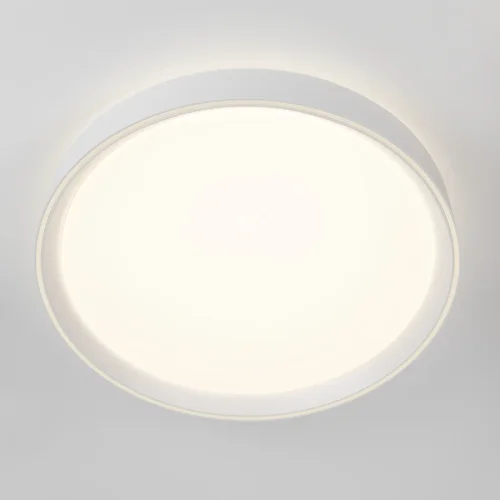 Светильник потолочный LED с пультом Boss CL751350G Citilux белый 1 лампа, основание белое в стиле современный хай-тек круглый с пультом фото 3