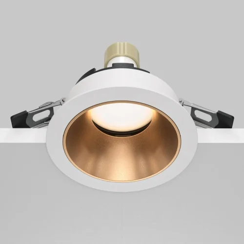 Светильник точечный Share DL051-U-1WMG Maytoni белый золотой 1 лампа, основание белое в стиле современный хай-тек  фото 6