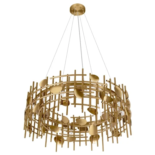 Светильник подвесной Escama 10396/800C LOFT IT золотой на 8 ламп, основание золотое в стиле современный фото 5