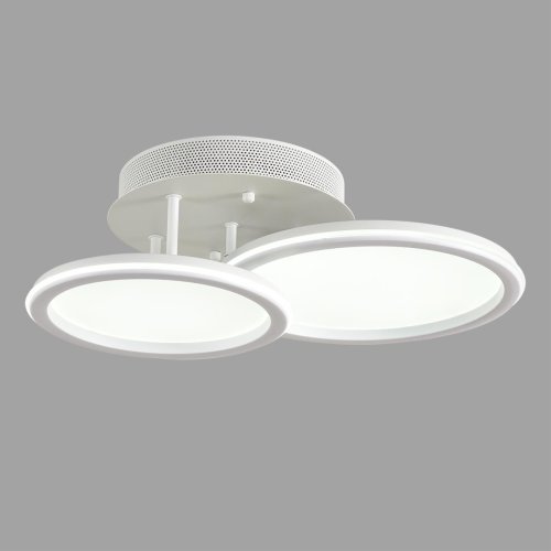 Люстра потолочная LED с пультом Alis Smart 8380/45CL Lumion белая на 1 лампу, основание белое в стиле современный хай-тек сири яндекс алиса с пультом фото 5