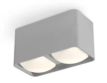Светильник накладной Techno Spot XS XS7852011 Ambrella light серый 2 лампы, основание серое в стиле модерн хай-тек прямоугольный