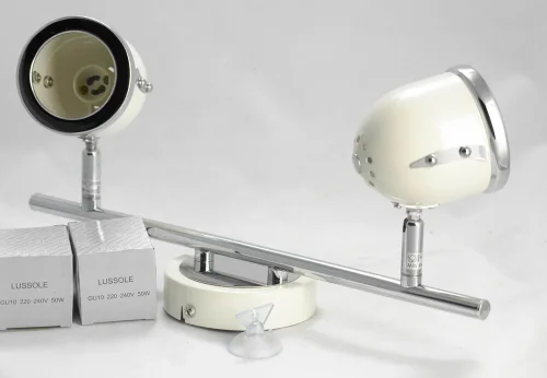 Спот с 2 лампами Tivoli GRLSN-3111-02 Lussole белый GU10 в стиле современный  фото 2