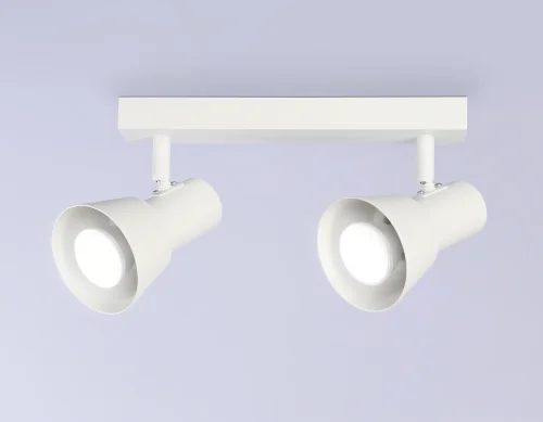 Спот с 2 лампами TA13115 Ambrella light белый GU10 в стиле хай-тек современный  фото 2