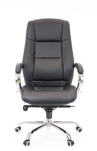 Кресло руководителя Kron M Экокожа Черный EC-366 PU Black Everprof, чёрный/экокожа, ножки//, размеры - 1190*1250***650* фото 3