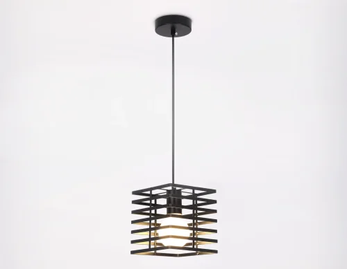 Светильник подвесной TR8411 Ambrella light чёрный на 1 лампу, основание чёрное в стиле лофт фото 5