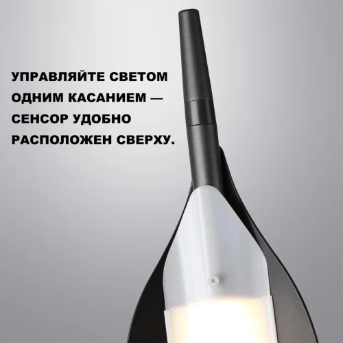 Торшер LED dimm Ala 359543 Novotech чёрный на 1 лампу, основание чёрное в стиле минимализм фото 7