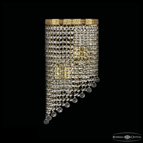 Бра 83401BL/20IV-43 G Balls Bohemia Ivele Crystal прозрачный на 4 лампы, основание золотое в стиле современный классический r