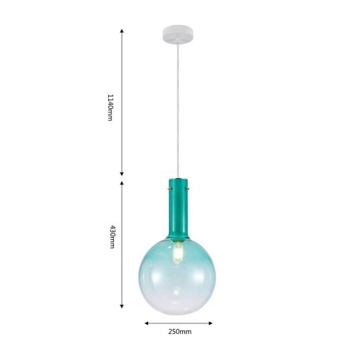 Светильник подвесной Alba 4101-1P Favourite прозрачный 1 лампа, основание белое в стиле современный шар фото 2