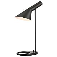 Настольная лампа 487-024-01 Velante чёрная на 1 лампу, основание чёрное металл в стиле лофт современный 