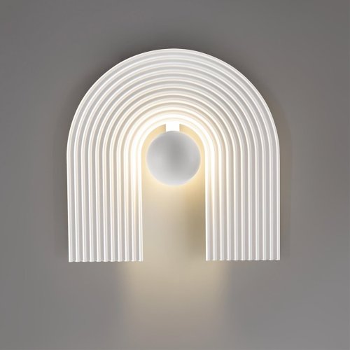 Бра ЛЕД Sun Gate 7197/6WL Odeon Light белый на 1 лампу, основание белое в стиле хай-тек Бра ЛЕД Sun Gate 7197/6WL Odeon Light белый на 1 лампу, основание белое в стиле хай-тек