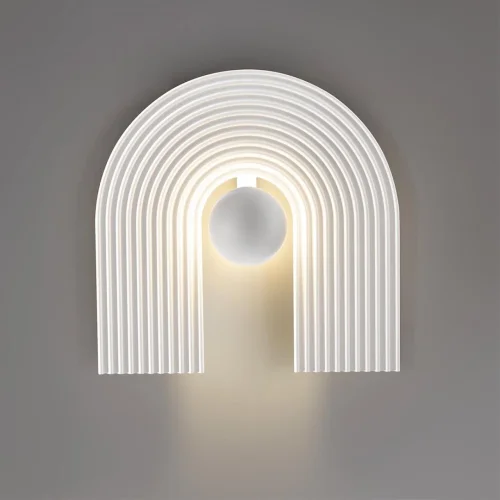 Бра ЛЕД Sun Gate 7197/6WL Odeon Light белый на 1 лампу, основание белое в стиле хай-тек Бра ЛЕД Sun Gate 7197/6WL Odeon Light белый на 1 лампу, основание белое в стиле хай-тек