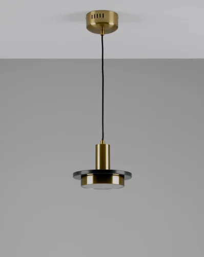 Светильник подвесной LED Solumn V10503-PL Moderli золотой на 1 лампу, основание золотое в стиле современный фото 2 Светильник подвесной LED Solumn V10503-PL Moderli золотой на 1 лампу, основание золотое в стиле современный фото 2