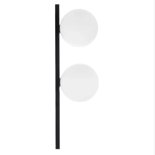 Бра Glob CL209421 Citilux белый на 2 лампы, основание чёрное в стиле современный молекула шар фото 3