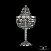 Настольная лампа 19281L6/H/20IV Ni Bohemia Ivele Crystal прозрачная 3 лампы, основание никель металл в стиле классический sp