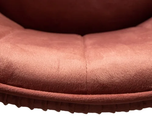 Стул барный 5025-LM DARCY,  цвет сиденья бронзово-розовый (1922-17), цвет основания хром Dobrin, розовый/велюр, ножки/металл/хром, размеры - 860*1070***510*460 фото 8
