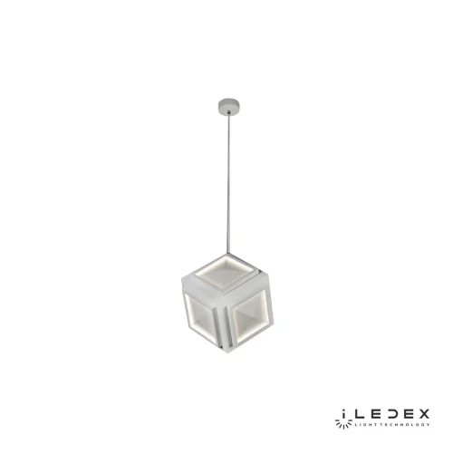 Светильник подвесной LED Creator X069164 WH iLedex белый 1 лампа, основание белое в стиле модерн хай-тек 
