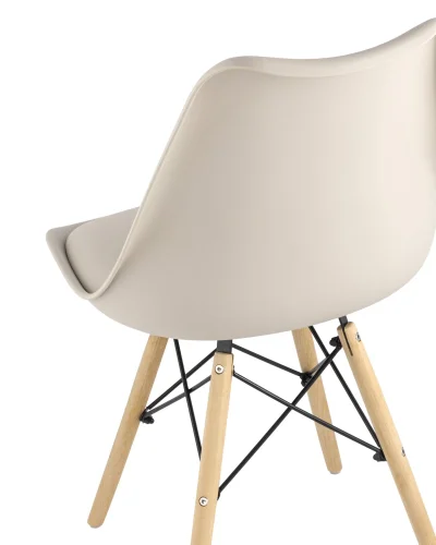 Стул Freames, бежевый УТ000025483 Stool Group, бежевый/экокожа, ножки/дерево/бежевый, размеры - ****480*430 фото 5