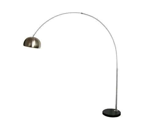 Торшер Альфаси 7063,16 Kink Light изогнутый никель 1 лампа, основание никель в стиле лофт

