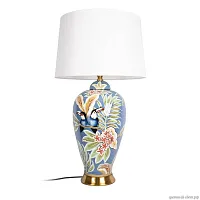 Настольная лампа Pleasure 10289T LOFT IT белая 1 лампа, основание разноцветное синее керамика в стиле классический современный 