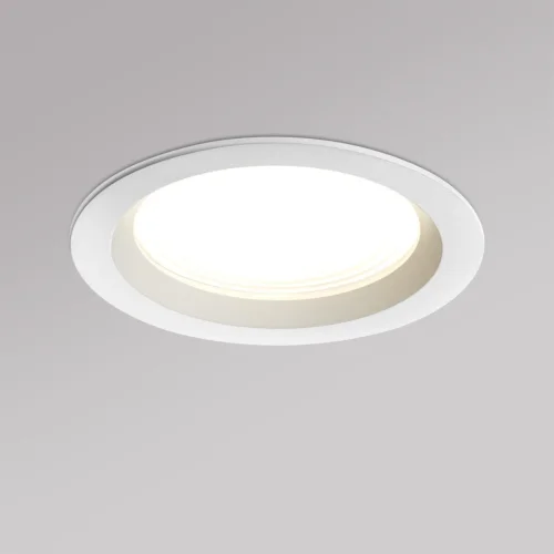 Светильник точечный Fluo 359846 Novotech белый на 1 лампу, основание белое в стиле хай-тек круглый фото 6