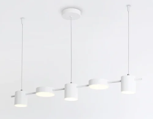 Светильник подвесной LED FL51678 Ambrella light белый 1 лампа, основание белое в стиле современный хай-тек  фото 2