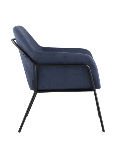Кресло Шелфорд, синий УТ000001793 Stool Group, синий/ткань, ножки/металл/чёрный, размеры - ****660*680мм фото 2