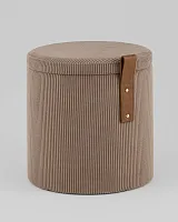 Пуф Руни XS с ящиком, вельвет коричневый УТ000040198 Stool Group на 1 , основание в стиле современный 