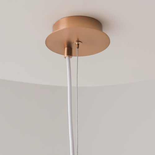 Светильник подвесной Erich MOD221-PL-01-G Maytoni белый на 1 лампу, основание золотое в стиле современный шар фото 4