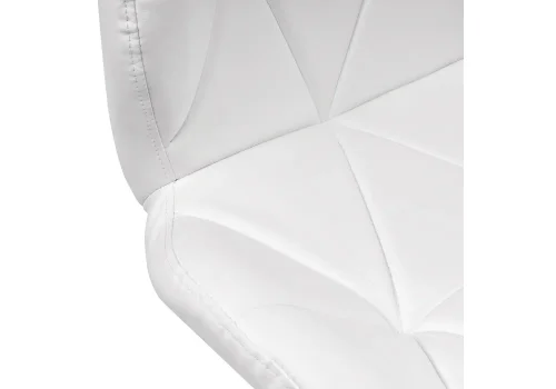 Барный стул Trio 1 white 11877 Woodville, белый/экокожа, ножки/металл/хром, размеры - *1120***470*500 фото 8