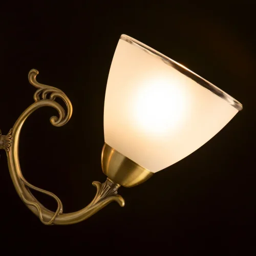 Люстра подвесная Латур CL413231 Citilux белая на 3 лампы, основание бронзовое в стиле классический  фото 7