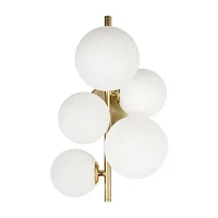 Бра Tely 10236/5W LOFT IT белый 5 ламп, основание золотое в стиле современный шар