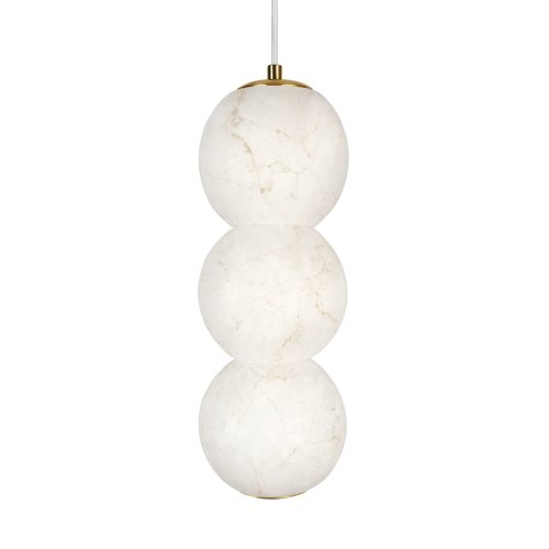 Светильник подвесной ЛЕД Бидз / Beads 10530/3P LOFT IT бежевый на 1 лампу, основание бронзовое в стиле современный фото 3 Светильник подвесной ЛЕД Бидз / Beads 10530/3P LOFT IT бежевый на 1 лампу, основание бронзовое в стиле современный фото 3
