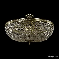 Люстра потолочная 19111/80IV GB C1 Bohemia Ivele Crystal прозрачная на 16 ламп, основание золотое в стиле классический sp