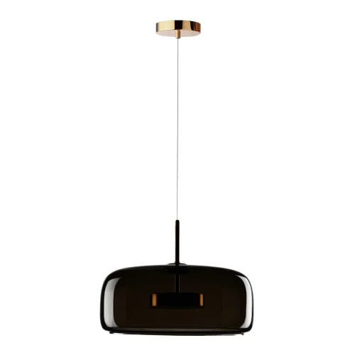 Светильник подвесной LED Dauphin 10040B LOFT IT коричневый 1 лампа, основание золотое в стиле современный выдувное