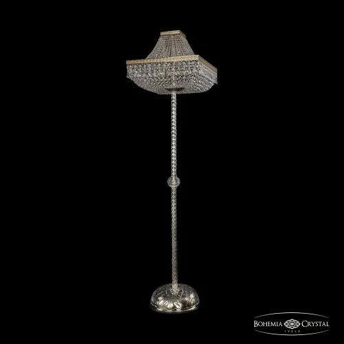 Торшер 19012T3/H/45IV-172 G Bohemia Ivele Crystal sp прозрачный 8 ламп, основание золотое в стиле классический
