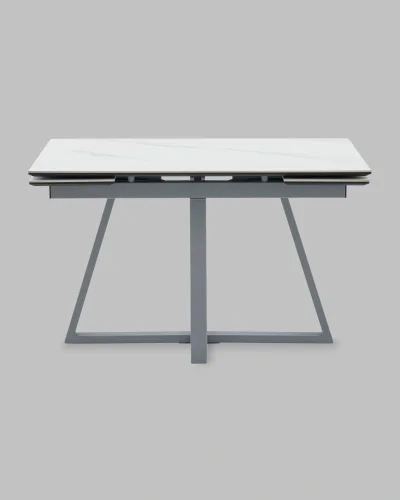 Стол Керас 120-180/80/75, столешница МДФ16/керамика Snow white, подстолье металл серый УТ000041935 Stool Group столешница из фото 8 Стол Керас 120-180/80/75, столешница МДФ16/керамика Snow white, подстолье металл серый УТ000041935 Stool Group столешница из фото 8