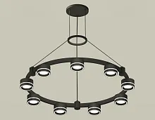 Светильник подвесной XR92051901 Ambrella light чёрный 9 ламп, основание чёрное в стиле хай-тек современный 