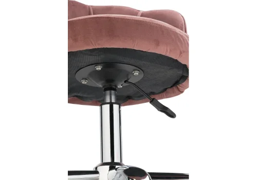 Компьютерное кресло Bud pink 15106 Woodville, розовый/велюр, ножки/металл/хром, размеры - *830***560*540 фото 5