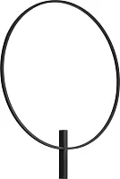 Бра LED Undine 738587 Lightstar чёрный на 1 лампу, основание чёрное в стиле современный минимализм кольца
