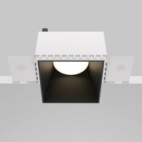 Светильник точечный Share DL051-01-GU10-SQ-WB Maytoni чёрный 1 лампа, основание чёрное в стиле современный для затирки фото 5
