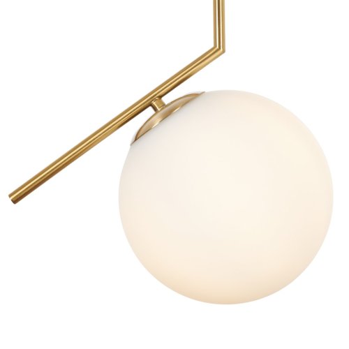 Светильник подвесной Pierre MR1161-1P MyFar белый 1 лампа, основание золотое в стиле современный лофт  фото 3