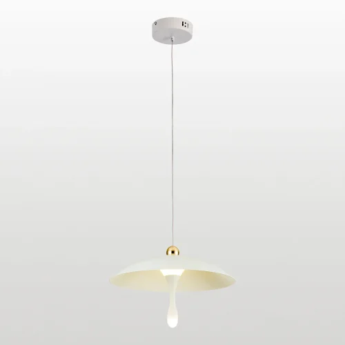 Светильник подвесной LED Irvine LSP-7341 Lussole белый на 1 лампу, основание белое в стиле современный 