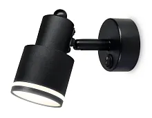 Спот с 1 лампой TA1282 Ambrella light чёрный GU10 в стиле хай-тек минимализм 