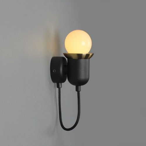 Настенный светильник MAGNA 140855-26 ImperiumLoft белый на 1 лампа, основание латунь в стиле минимализм  фото 2