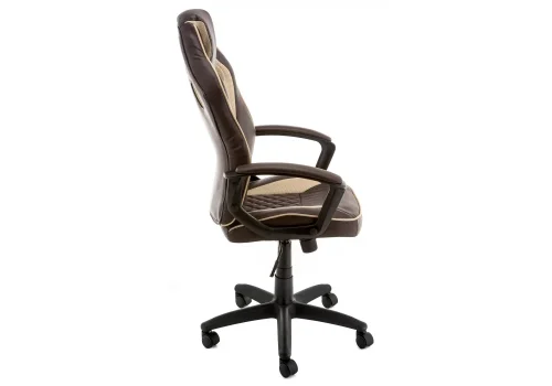 Кресло игровое Raid коричневое 11321 Woodville, коричневый/искусственная кожа, ножки/пластик/чёрный, размеры - *1240***600*630 фото 3